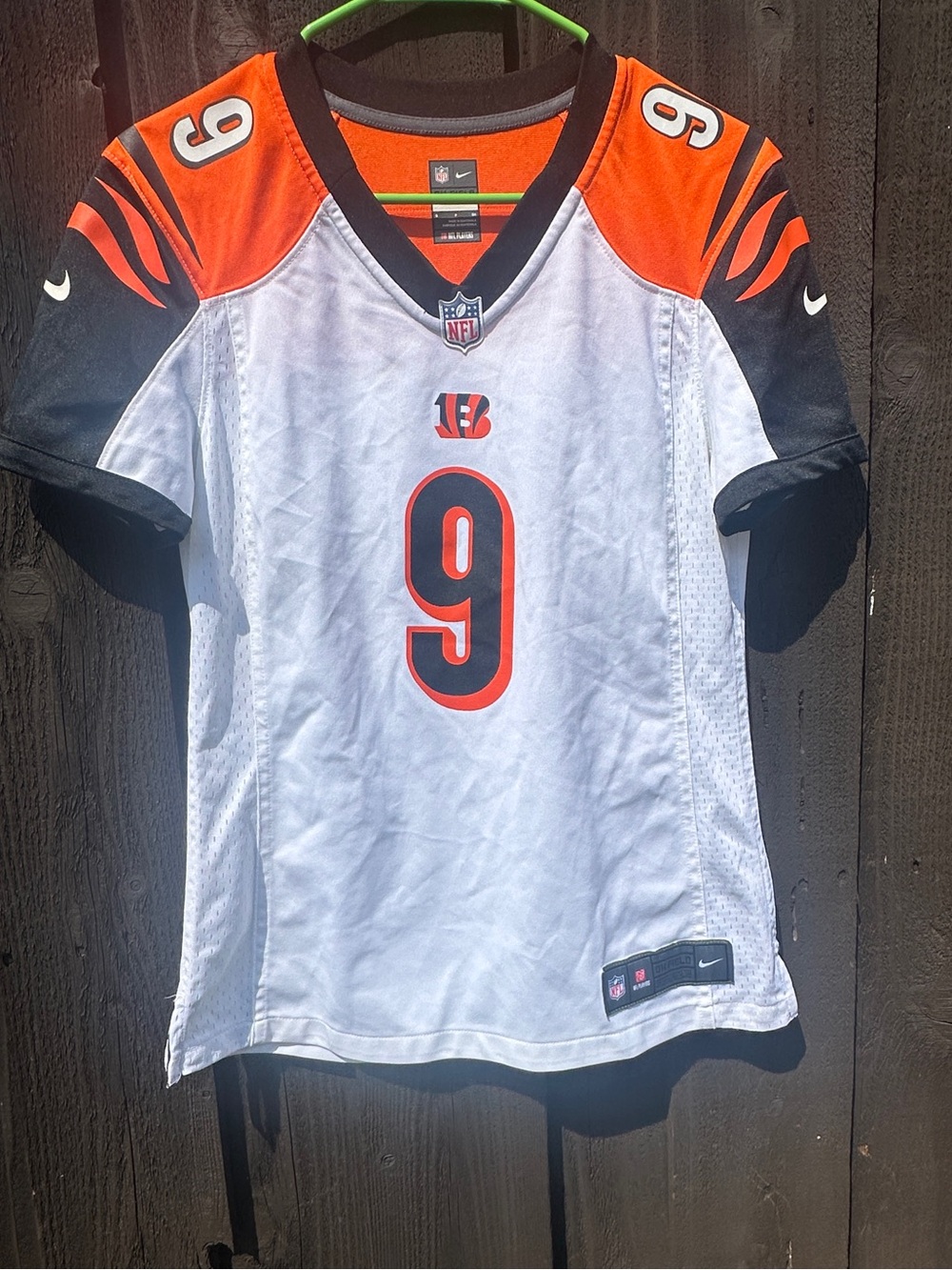 NIKE NFL PLAYERS WOMEN'S JOE BURROW 9 BENGALS WHITE JERSEY SIZE SMALL